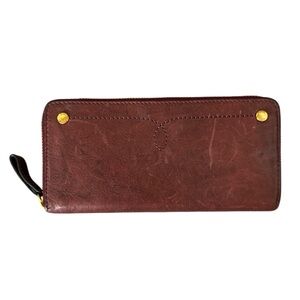 Frye Zip Around Wallet Genuine Leather